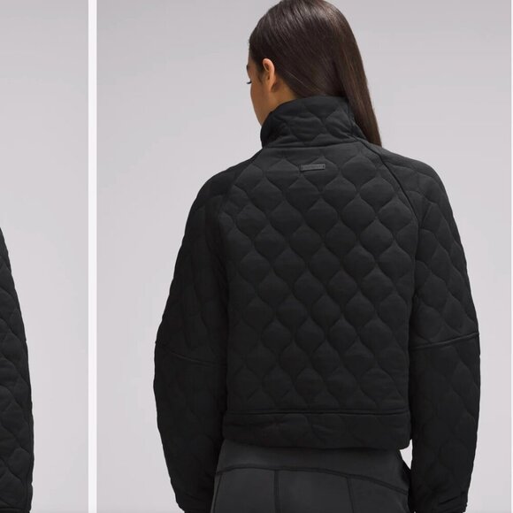 LULULEMON Scuba Oversized Quilted Half Zip Black Size XS/S - Picture 2 of 11
